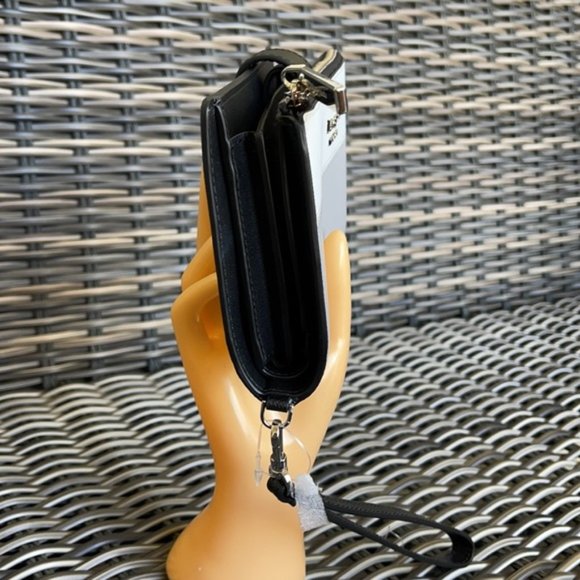 Kate Spade Staci Colorblock Phone Wallet Wristlet in Nimbus Grey - Picture 5 of 16